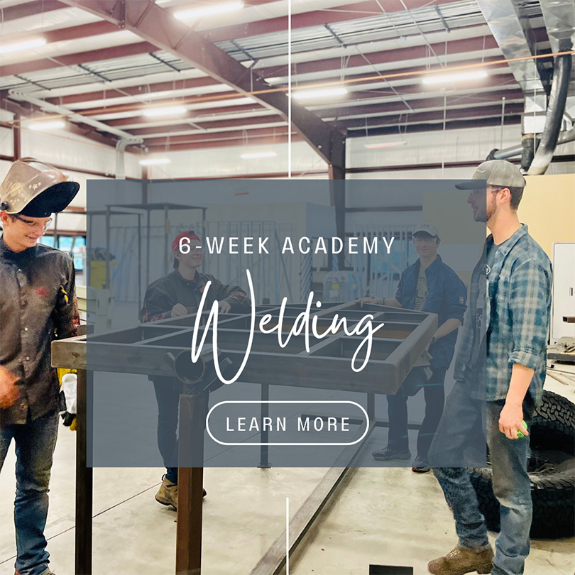 Interested in a career change, or just want to cut your welding learning curve down some, join our Kilroy's Academy for welding! We have MIG/GMAW and stick/SMAW 6-week 12-session training classes that culminate in taking the American Welding Society's D1.1 3G certification test.
